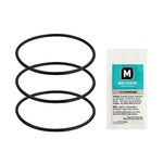 APEC Water Systems Set 3 Pcs 3.5" O.D. Replacement O-Ring for Reverse Osmosis Water Filter Housings with lubricant