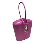 SAFEGO PINK004 Portable Indoor/Outdoor Lock Box Safe with Key and Combination Access, Pink