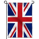 ANLEY Double Sided Premium Garden Flag, Union Jack British UK Decorative Garden Flags for Home Decor - Weather Resistant & Double Stitched Yard Flags - 18 x 12.5 Inch