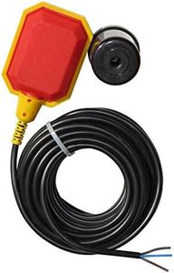 Float Switch for Sump Pump -33-Foot Water Level Sensor with Honeywell Microswitch and Adjustable Tether Length for Ground Water Bilge Pump and Water Tank – Non-Corrosive PP Casing, Rated to 13 Amps