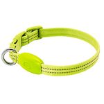 KOSKILL Night Lighted Dog Collar, Adjustable LED Dog Collar, Waterproof Rechargeable Lighted Dog Collar, Dog Lights for Night Walking, Glow in The Dark Dog Collars, Light for Small Pets (S, Green)