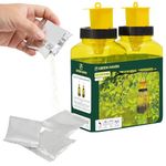 Green Haven 3 Pack Fly Trap Bait Refill – Fly Catcher Refill for Outdoor Use – Ideal for Refillable Fly Trap, Insect Trap Outdoor, – Fly Catchers Refill - Bug Off Fly Catcher Refill