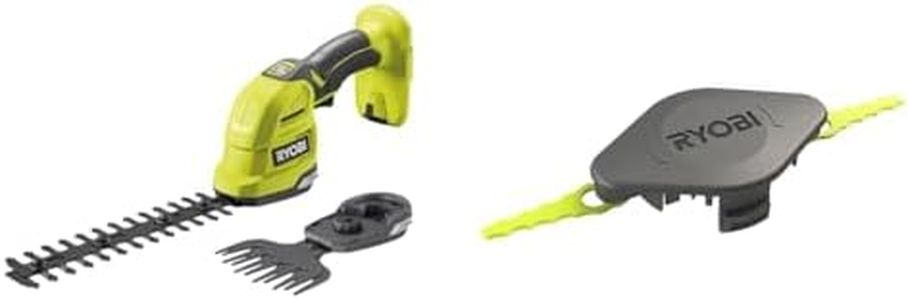 RYOBI - Cisaille à Gazon (Lame 120 mm) / Sculpteur de Végétaux (Lame 200 mm) 18V ONE+ - Idéal Entretien & Tête Double Lames Dentelées (+10 Lames) pour Coupe-Bordures, Dresse-Bordures - Spéciale