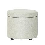 Ottoman with Storage for Dorm,Round