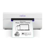 Rollo Wireless Shipping Label Printer - Wi-Fi Thermal Label Printer 4x6 for Shipping Packages - AirPrint from iPhone, iPad, Mac - Supports Windows, Chromebook, Android, Linux