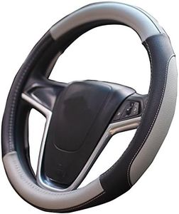 Mayco Bell Car Steering Wheel Cover 15 inch Comfort Durability Safety (Gray)