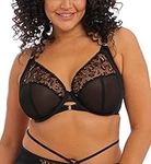 Elomi Women's Plus Size Namrah Underwire Plunge Bra, Black, 38K