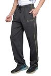 Particle Plus Size Cotton Track Pants Joggers Oversized Dark Grey for Men, Size 4XL 23TRATPDGRE4XL