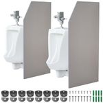 Urinal Partition,2 PCS Wall-mounted Urinal Screen Toilet Partition,Men’s Urinal Privacy Screen Divider Partition for Hotel/Schools/Kindergartens/Shopping Malls/Public Places