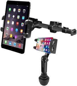 Macally Car Headrest Tablet Mount and a Heavy Duty Cup Holder Tablet Mount, Drive with Comfort for Everybody