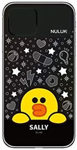 LINE FRIENDS KCE-CSA092 iPhone 11 Case, LED Light Up Case, Star, Chocolate (Line Friends), Open/Close Slide, Camera Lens Protection, iPhone Cover, Black, Hybrid, Back Cover, Wireless Charging