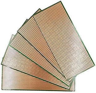 YUNGUI 6.5 X 14.5cm Veroboard Stripboard,5 Pieces DIY Weld Prototype Copper Strip Board Circuit Board for Soldering and Electronic Project Compatible with Arduino Kits