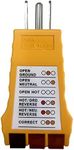 EOHELGRO Outlet Tester, Socket Tester for Standard North American AC Electrical Outlets, Receptacle Tester for Plug Security Test