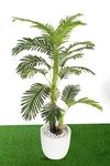 Golden Cart Artificial Palm Tree Big Size I Artificial Tree I 1 Piece I Artificial Plant Big Size Areca Palm Plant I Without Pot I Home, Office I 5 FEET Height Big Size.