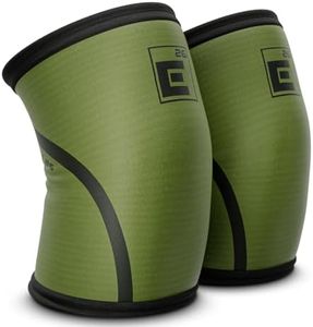 6mm Knee Sleeves for Weightlifting (Sold as a Pair) - Durable Compression Sleeve for Support and Mobility - Knee Brace for Functional Fitness, Squats, Deadlift (Small, OD Green)