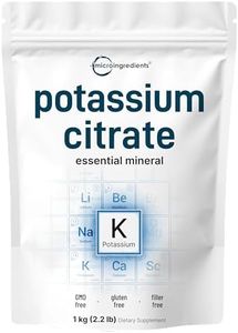 Micro Ingredients US Origin Potassium Citrate Powder, 1 KG (35 Ounce) | Essential Hydration Electrolyte Supplement | Supports Mineral Balance, Heart, Joint, and Immune Health | Vegan Friendly