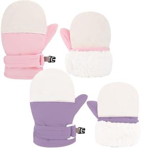 Sea Zaela Baby Toddler Winter Snow Gloves Waterproof Mittens Fleece Lined Infant Baby Boys Girls Winter Warm Gloves 2-4 T
