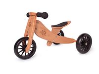 Kinderfeets TinyTot 2-in-1 Wooden Balance Bike and Tricycle - Easily Convert from Bike to Trike | Adjustable Riding Balance Toy for Kids and Toddlers | Ages 12 to 24 Months