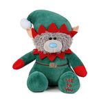 Me to You Tatty Teddy Christmas Elf Bear 13cm High - Official Collection, Blue,green,grey,red