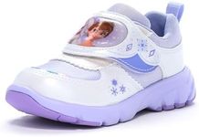 Disney DN C1337 Girls' Sneakers, White/Purple, 19.0 cm 2E