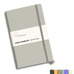 Mountparker Lined Notebook Ruled Journal (Modern Grey) - 6 Colour, Soft Touch Hardcover, 100gsm Pure White Paper, 160 Pages, 5.3 x 8.4 Inches Planner