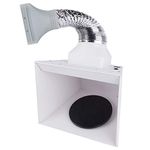 Fengda Portable Airbrush Hobby Spray Booth Spray Box BD-515 with LED Lights & Turntable for Spraying Models, Arts, Crafts, Cake Decorating, Make-up, Nail, handicrafts,etc