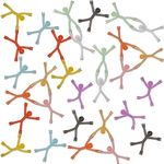 30 Pcs Humanoid Magnetic Toys Colorful Fidget Toys for Adults Hobbies Crafts Science Cute Novelty Man Fridge Magnets Men Refrigerator Magnets for Refrigerator, Door, Office Fun