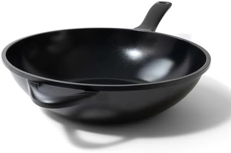 Alva Energy Nonstick Wok Pan Skillet Non Toxic Pre-Seasoned 12" PFAS, PFOA & PFTE Free, for Cooking Pan Set, Induction Safe, Add to Your Woks and Stir Fry Set Cookware