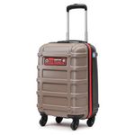uppercase Cargo 56cm(Small) Cabin Trolley Bag Dual-Tone Sustainable Hardsided Luggage Secure Combination Lock Scratch-Proof Surface Mesh ConviPack Suitcase for Men & Women 2000 Days Warranty(Taupe)