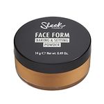 Sleek MakeUP Face Form Baking & Setting Powder, Loose Setting Powder to Lock in Your MakeUP, Lightweight Formula, Medium, 14g