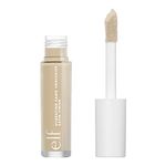 e.l.f. Hydrating Camo Liquid Concealer, Lightweight, Full Coverage, Long Lasting, Conceals, Corrects, Covers, Hydrates, Highlights, Light Beige, Satin Finish, 25 Shades, All-Day Wear, 0.20 Fl Oz