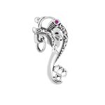 Fourseven Jewellery 925 Sterling Silver Ganapati Brooch Lapel Pin with Cubic Zirconia for Men and Women (Top Stylish Gift for Him/Her)