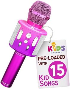 Move2Play, Kids Karaoke Microphone | Includes Bluetooth & 15 Pre-Loaded Nursery Rhymes | Birthday Gift for Girls, Boys & Toddlers | Girls Toy Ages 2, 3, 4-5, 6+ Years Old