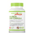 Healthology LIV-GREAT | All Natural Advanced Liver Detox Supplement | Organic liver cleanse Supplement That Protects From Liver Damage| A Complete Liver Supplement That Contains Milk Thistle Extract, Artichoke, Dandelion Root |