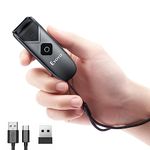 Eyoyo Mini 1D 2D QR Wireless Barcode Scanner, Portable Wireless Barcode Reader with USB Wired/Bluetooth/ 2.4G Wireless Connection PDF417 Data Matrix Image Scanner for Smartphone iPhone Tablet Computer