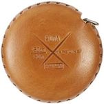 WUTA Soft Retractable Tape Measure Genuine Leather Handmade Gift Portable Mini Ruler Tape Case Body DIY Tailor Craft Cloth Dieting (Saddle Brown)
