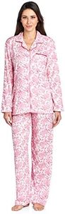 Casual Nights Women's Long Sleeve Floral Pajama Set - Pink - Large