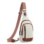 CLUCI Crossbody Bags for Women Sling Bag for Woman Cross Body Purse for Women Fanny Pack Leather Sling Travel Bag