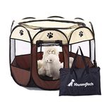 XianghuangTechnology Soft Fabric Portable Foldable Pet Dog Cat Puppy Playpen, Indoor/Outdoor use Pet Kennel Cage