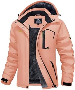 MAGCOMSEN Winter Jackets for Women Skiing Jacket Waterproof Insulated Ski Jackets Thermal Snow Jackets Mountain Snowboarding L