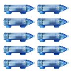 Edearkar LED Underwater Fishing Light, Deep Drop Lights Waterproof Underwater Fishing Lure Light, LED Blue Lighted Fishing Lures Attractants Set Fish Lamp for Tuna Swordfish, 10 Pack