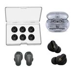 SEICHYGO Memory Foam Ear Tips for Beats Studio Buds/Studio Buds Plus +/ Beats Fit Pro/Bose QuietComfort Earbuds II, Anti-Slip Replacement Ear Tip, No Silicone Eartips Pain, 3 Pairs (Small)