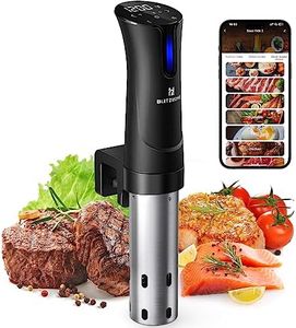 BLITZHOME Sous Vide Machine, WiFi APP Included, 1100W Sous Vide Cooker with Accurate Temperature & Timer, Ultra Quiet Stainless Precision Immersion Circulator Device, Kitchen Gadgets with Recipes