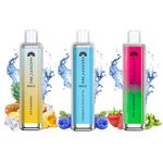 Hayati Pro Max 4000 Puffs Disposable Vape – 3 Pack Mix, Prefilled Fruit Flavours E-Cigarettes, Draw-Activated Vape Pen, 0mg Nicotine Free (Blue Sour Raspbery, Strawbery Kiwi, Pineapple Ice)