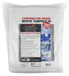 Canadian Tarpaulin Manufacturers 60004 40' X 50' White Contractor Grade Tarp