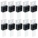 Innfeeltech 10 Pcs MOSFET Transistors IRF4905 74A 55V Field Effect Tubes P-Channel To-220 Power MOSFET Feld Effect Transistor Rectifier