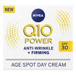 NIVEA Q10 Power Anti-Wrinkle + Firming Age Spot Day Cream SPF30 (50ml), Anti-Ageing Face Cream with Creatine & Q10, Reduces the Appearance of Wrinkles