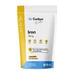 Dr Corbyn Iron 14mg - 360 Tablets | Iron Health Supplement 100% RDA | Vegan & Vegetarian Friendly | Supports Immunity, Energy, Metabolism and Red Blood Cell Formation