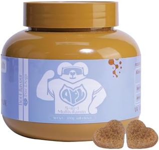 APL 8 in 1 Dog Multivitamins, Multivitamin Supplement with Probiotics DHA and EPA for Dogs, Supports Immunity Digestion Energy Skin and Coat Health, Beef Flavor Soft Chews, 300 Count