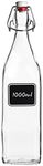 Bormioli Rocco Swing Bottle with Chalkboard, 33-3/4-Ounce